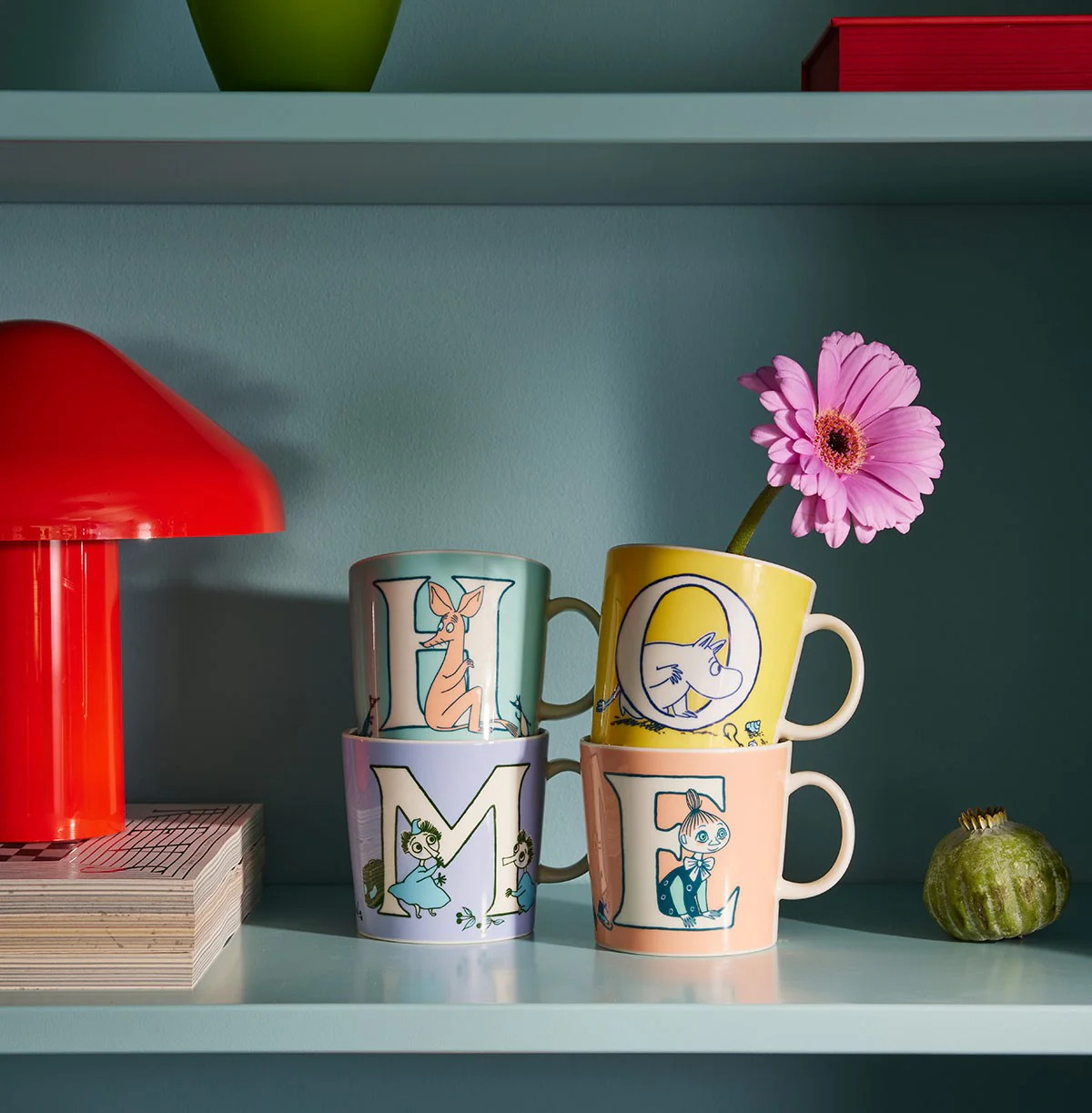 Arabia Moomin ABC Multicolor Mug Set/4 - HOME - Image 3
