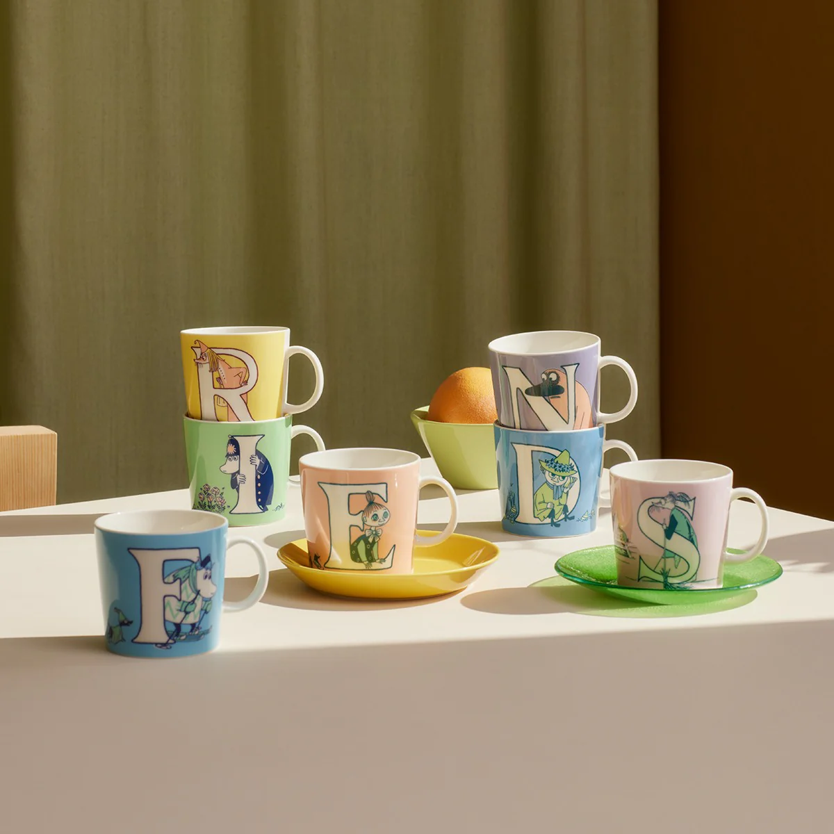 Arabia Moomin ABC Light Blue Mug - F - Image 5