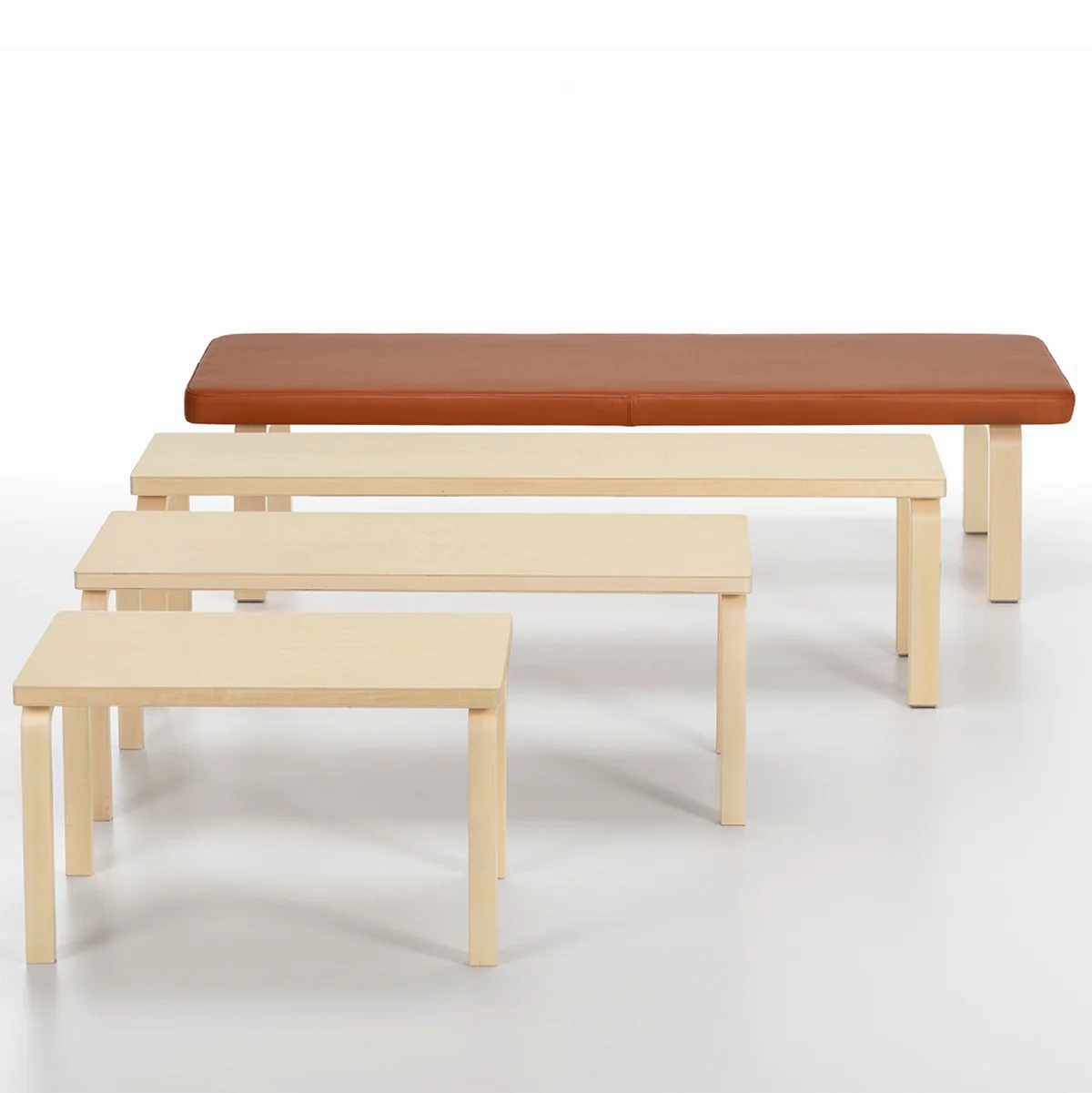 Artek Alvar Aalto Bench 153A - Solid Top - Image 6