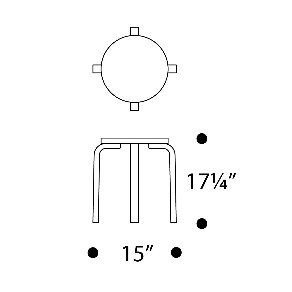 Artek Alvar Aalto Anniversary Stool E60 - Four Legged Stool - Petrol - Image 3