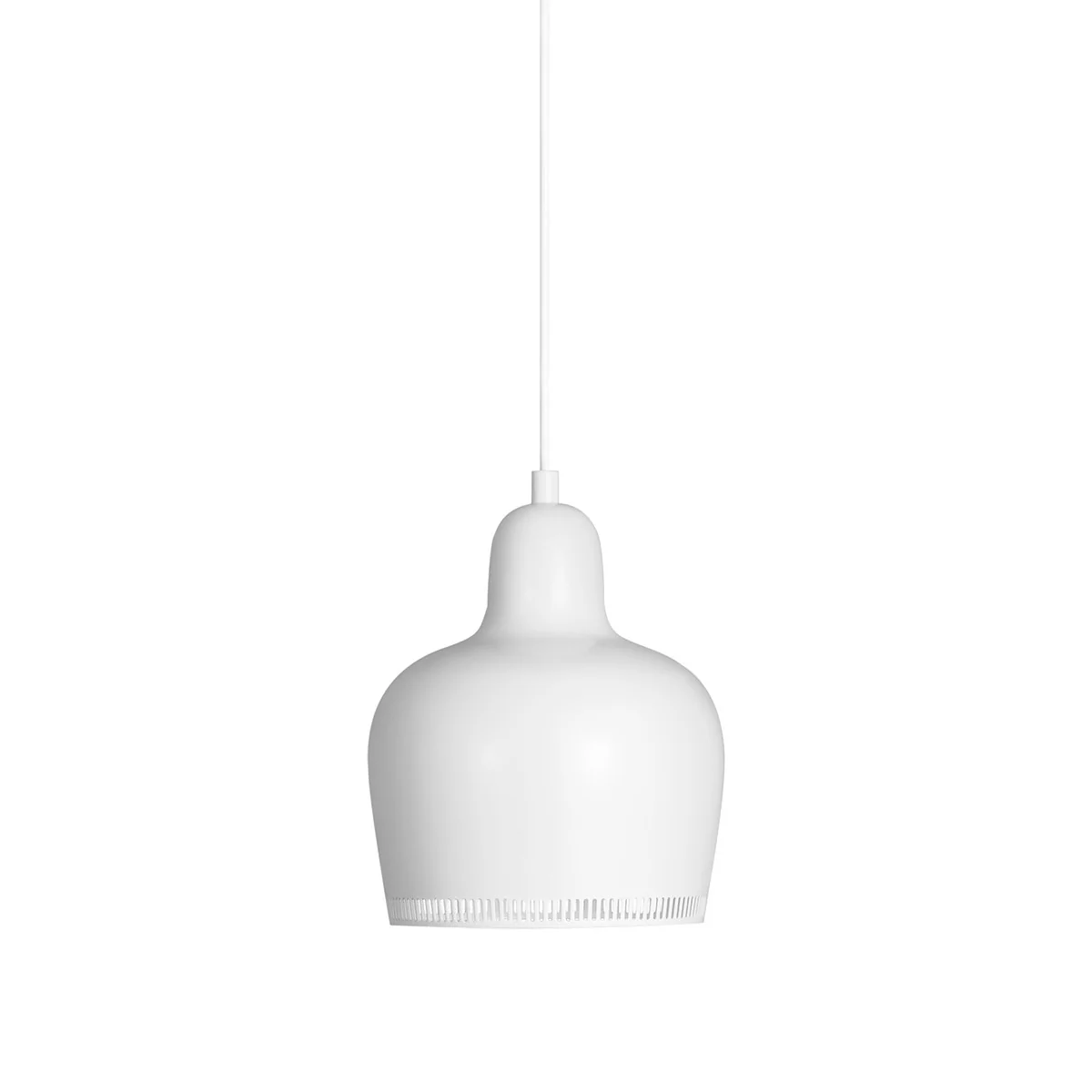 Artek Alvar Aalto A330S "Golden Bell" Ceiling Lamp - White Painted Steel