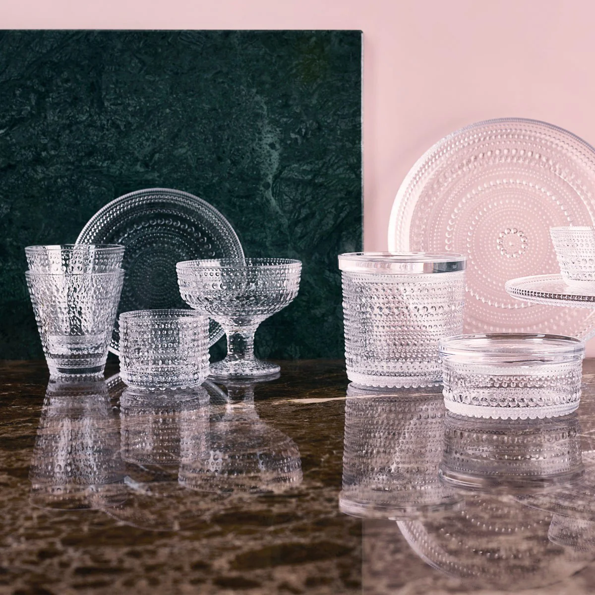iittala Kastehelmi Clear Candle Holders - Set of 2 - Image 2