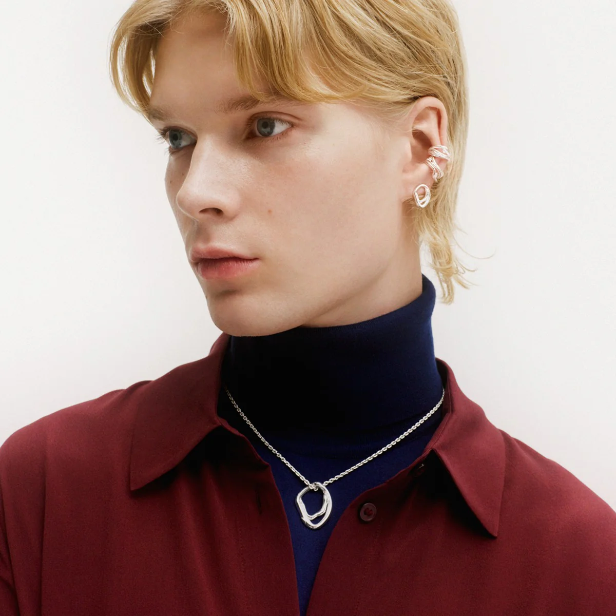 Kalevala Mannyt Silver Earrings - Image 3