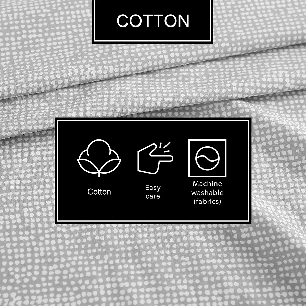 Marimekko Orkanen Grey / White Full Sheet Set - Image 6