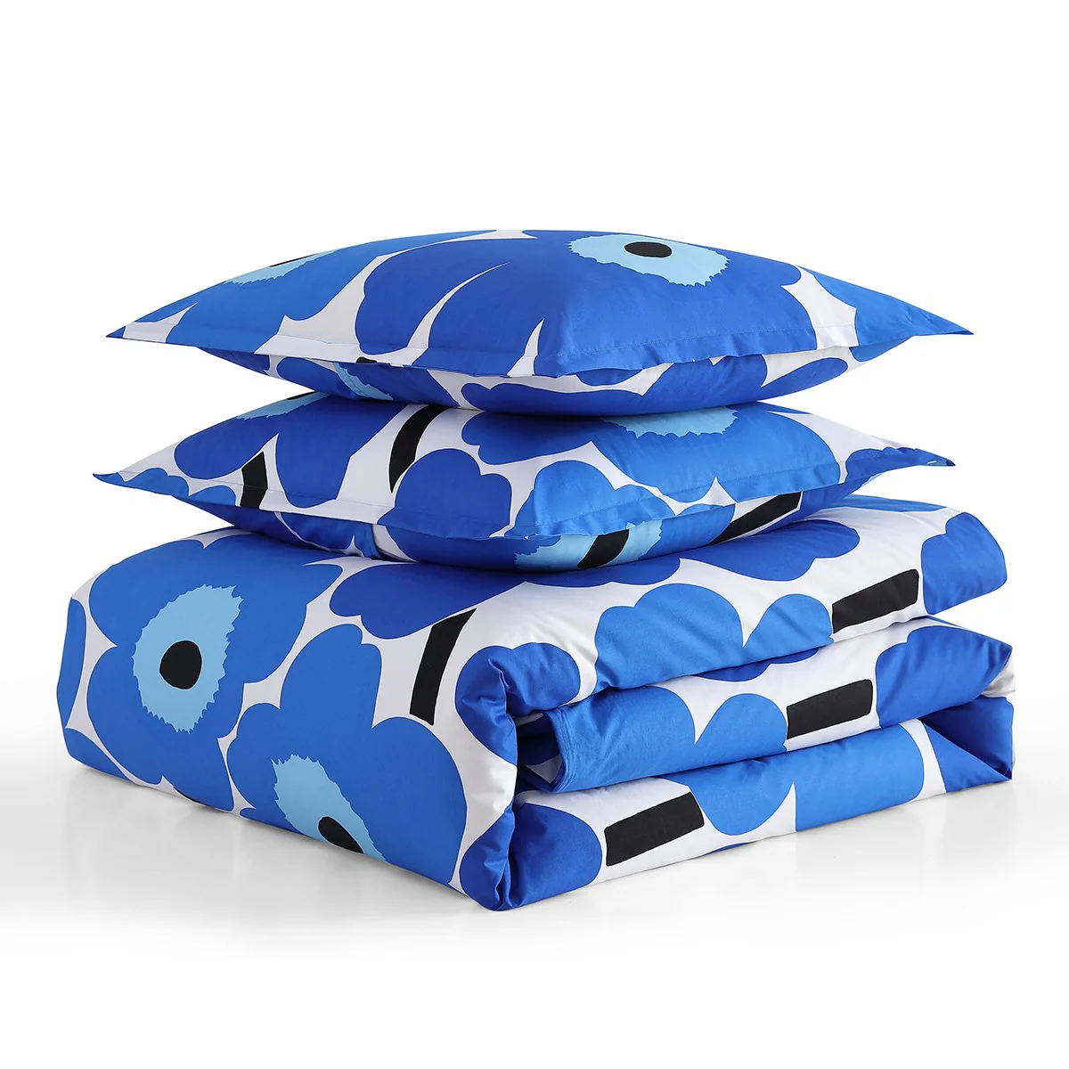 Marimekko Unikko Blue Full / Queen Duvet Cover Set - Image 9