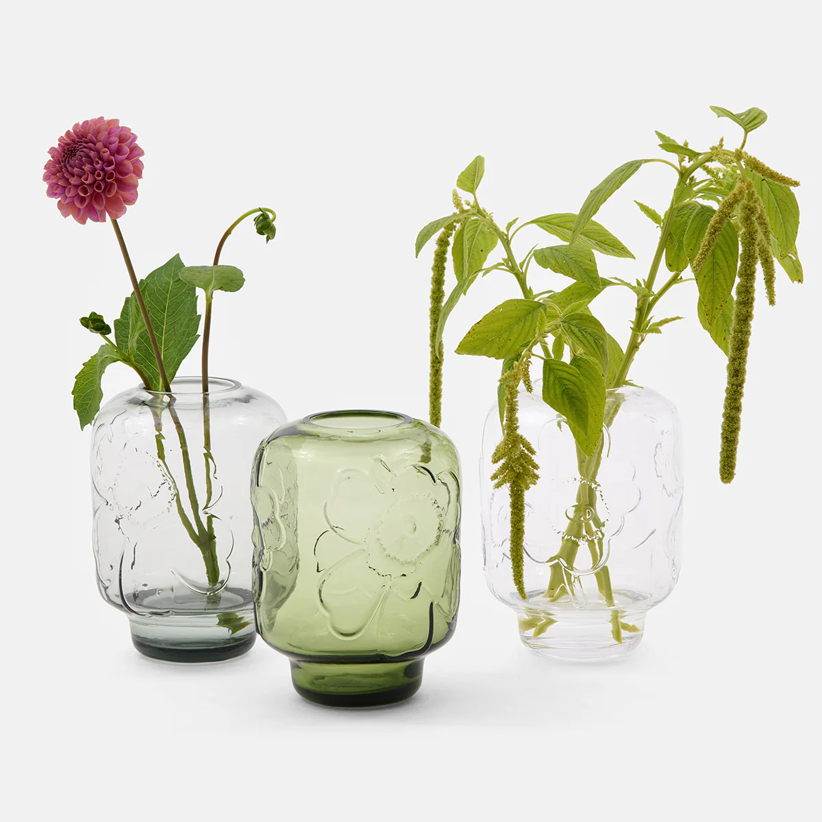 Marimekko Unikko Clear Glass Vase - Image 3