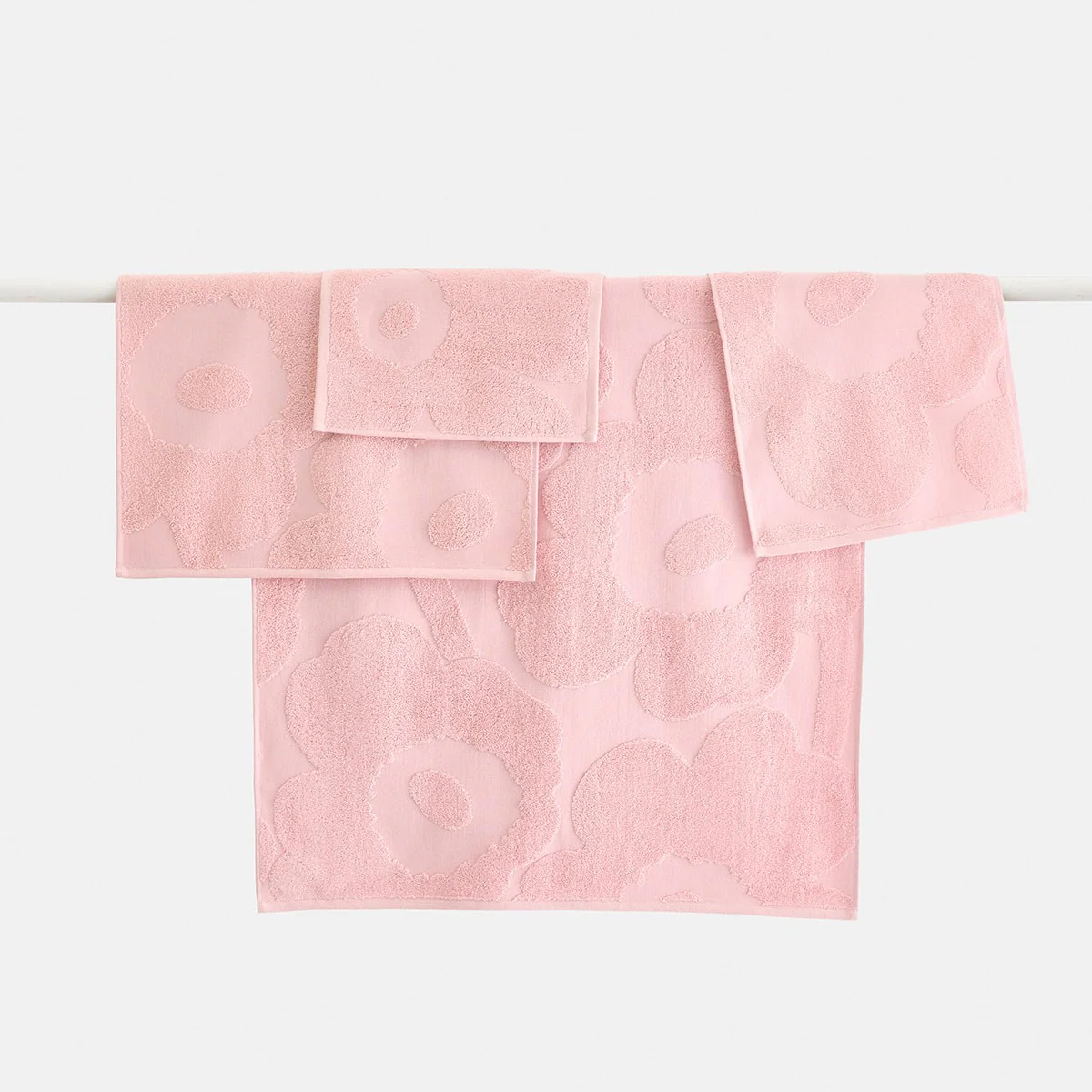 Marimekko Unikko Powder Pink Washcloth - Image 3