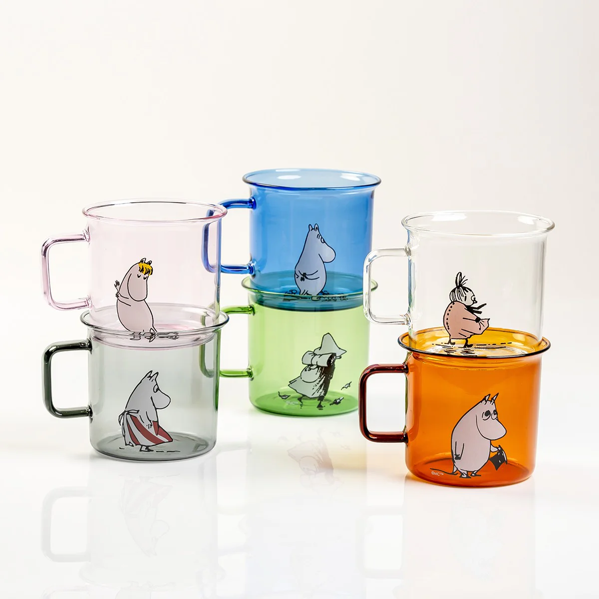 Muurla Moomin Blue Glass Mug - Image 4