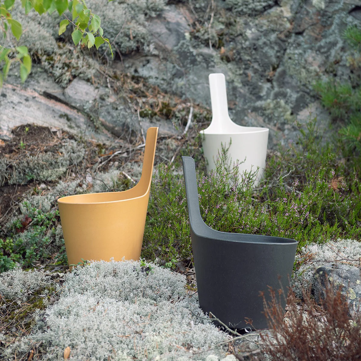 Rento Pisara Natural Speckled Brown Sauna Bucket - Image 3